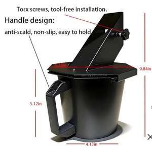 Grease Bucket with <b>Lid</b> 15 Foil Liners Outdoor <b>BBQ</b> Grease Collector - Product Image 2