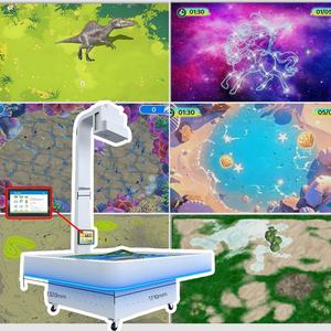 <span class=keywords><strong>Logiciel</strong></span> de projection interactif AR Sandbox Projecteur de réalité augmentée 3D Sandbox <span class=keywords><strong>Jeux</strong></span> de table de sable pour enfants avec 5 thèmes - Product Image 1