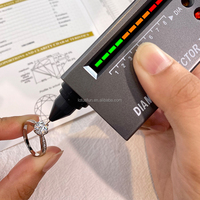Certificat Gra personnalisé 925 argent Sterling plaqué rhodium 1Ct coupe ronde VVS1 D couleur Moissanite anneaux femmes mariage bijoux fins