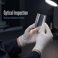 Lentille cylindrique personnalisée, design plano-concave, longueur focale et taille personnalisables pour générateur de ligne laser
