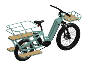 UE US entrepôt gros pneu vélo électrique usine 24 "E vélo <span class=keywords><strong>prix</strong></span> 250W moteur 10ah batterie électrique <span class=keywords><strong>Cargo</strong></span> vélo - Product Image 3