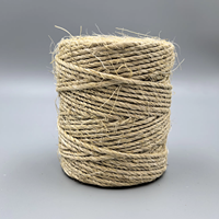Bobine de ficelle en jute 100% naturelle, corde en chanvre torsadée 3 brins pour emballage cadeau, jardinage, bricolage, artisanat, emballage, décoration rustique vintage