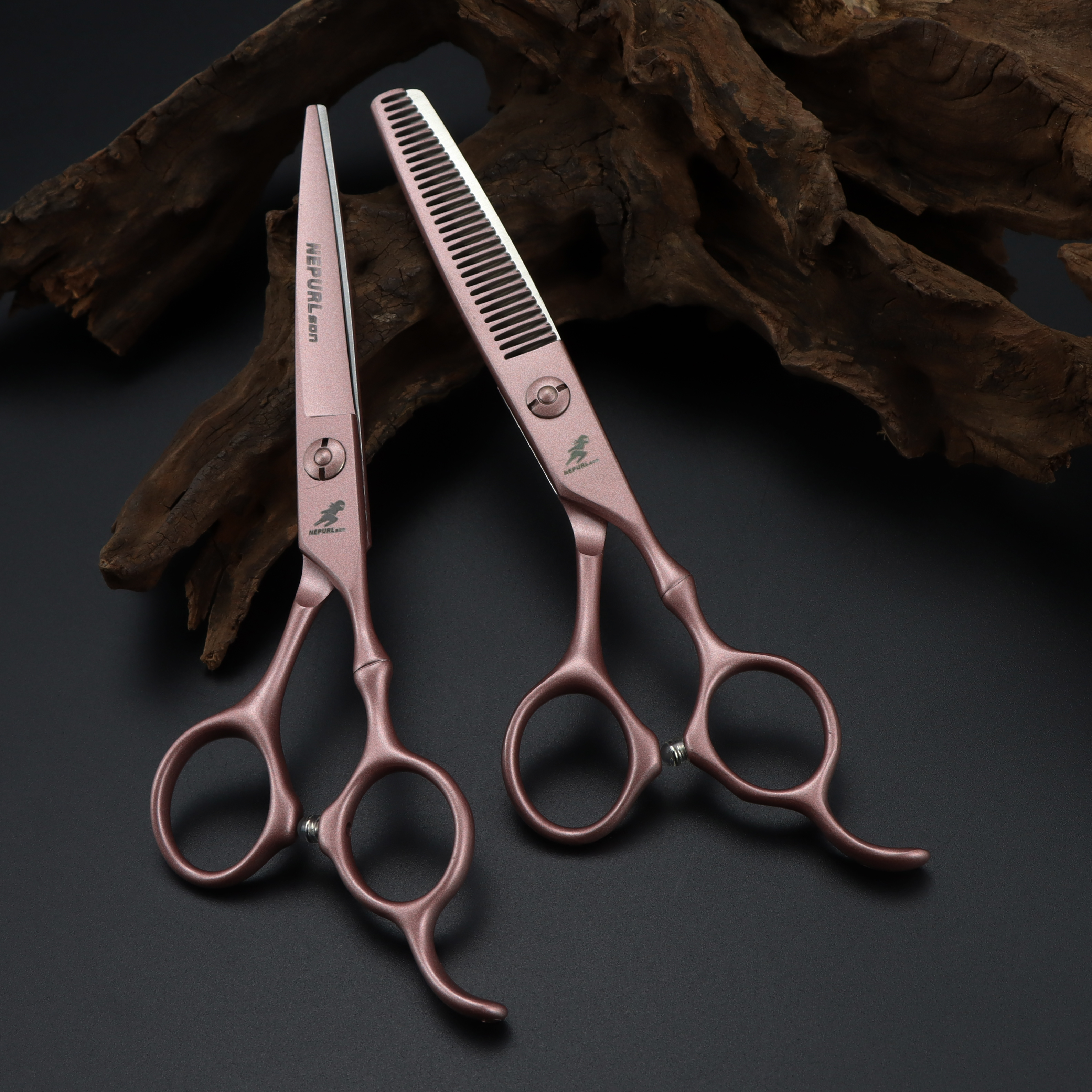 6,0 дюймов nepurlson из розового золота с бамбуковой ручкой нового модного дизайна, контактные линзы, Красота Парикмахерские ножницы плоские ножницы зуб ножницы для волос