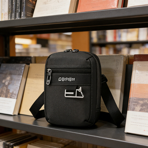 Borsa a Tracolla Casual da <span class=keywords><strong>Uomo</strong></span>, Borsa Messenger per Affari, Borsa Vintage per Telefono per Tutte le Stagioni con Chiusura a Cerniera in Nylon Impermeabile - Product Image 3