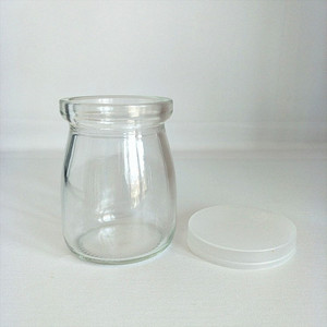 Transparent Glass Salt Body Scrub honey bee bamboo lucid mini storage Jars Pudding Bottle With Cork Lid
