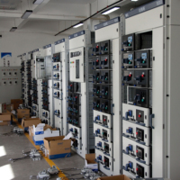 Panel de Distribución Eléctrica de Alta Tensión, Gabinete de Distribución de Baja y Alta Tensión, Tablero de Distribución de Entrada, Material de Acero para Fabricantes