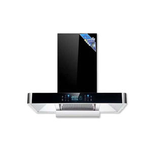 Campana extractora doméstica tipo T de succión superior con purificador de humo y diseño ondulado, control inteligente, máquina para fumadores - Product Image 4