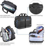 RAYLON – Nouvelle sacoche d'affaires portable unisexe en tissu Oxford, grande capacité, avec logo personnalisé, étanche, pour ordinateur portable