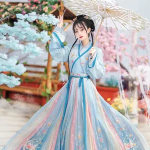 SUNNY Hanfu Female Adult Ancient Dress Traditional Chinesse Clothing