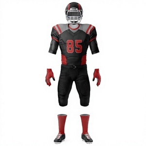 American Football Uniform Blue <b>White</b> Jersey <b>Pants</b> Gloves Cleats Moisture Wicking Breathable V Neck Short Sleeve Adult <b>Men</b> Team - Product Image 5