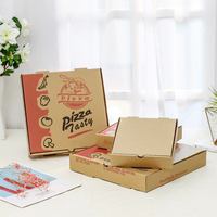 Qualité 100% Garantie Conteneur d'emballage en carton ondulé biodégradable 8 10 12 14 16 18 pouces Boîte à pizza Boîtes en papier