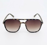 Nouvel arrivage Lunettes de soleil tendances de créateur de luxe vintage Lunettes de soleil à double pont pour hommes et femmes