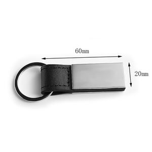 Hot Selling Luxury <b>Keyring</b> Men Car Brand Metal PU Leather Keychain With Custom Logo - Product Image 6