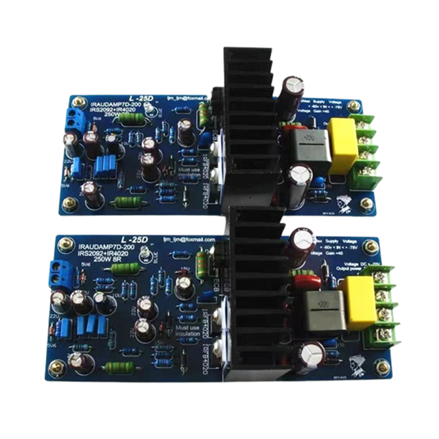 L25D Digital Amplifier Board 250W X 2 8 Ohm IRS2092 IRFB4020