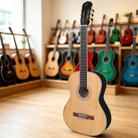 Produsen Gitar Klasik MBAT China, Label Pribadi, Logo Kustom, Top Spruce Solid, Gitar Senar Nilon 39 Inch, OEM ODM