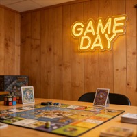 Enseigne néon LED commerciale Neonawall pour les jours de match, lumineuse et à intensité réglable, pour bar sportif, restaurant, pub, décoration murale, enseigne commerciale