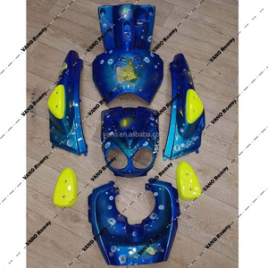 Kit de carénage en plastique bleu pour moto WANOU MBK STUNT - Product Image 4