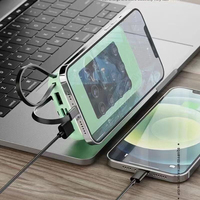 Coffret cadeau promotionnel de luxe 2026, best-seller, cadeau d'anniversaire créatif, batterie externe 10000mAh avec ventouse, quatre câbles, cordon portable pour cadeau d'anniversaire ou de fêtes