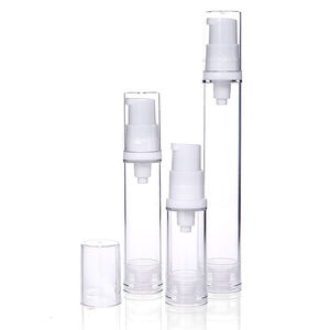 Botellas de plástico con bomba de 5/10/15 ml en stock, botella con bomba de vacío para emulsión - Product Image 2