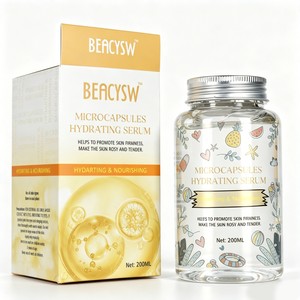 Sérum Apaisant Microcapsules pour la Peau - Essence Hydratante <span class=keywords><strong>Visage</strong></span> & Corps avec Perles de Jojoba, Aloès & Camomille, Apaise les Rougeurs, Non Collant - Product Image 2