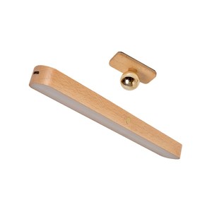 Lámpara <span class=keywords><strong>de</strong></span> Pared LED <span class=keywords><strong>de</strong></span> Madera, Recargable por USB <span class=keywords><strong>de</strong></span> 800 mAh, con 3 Niveles <span class=keywords><strong>de</strong></span> Intensidad Táctil, Magnética y Giratoria, para Dormitorio o Escalera - Product Image 3