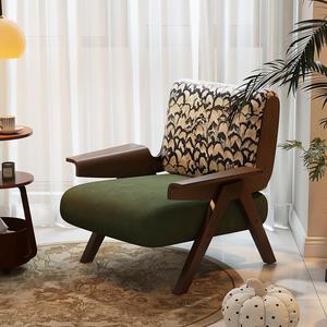 <span class=keywords><strong>Fauteuil</strong></span> Rétro à Accoudoir Unique Style Français Mid-Century, Motif Zèbre, Bois Massif, <span class=keywords><strong>Fauteuil</strong></span> Inclinable en Cuir PU à Mémoire de Forme pour Salon - Product Image 1