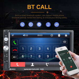 Radio Estéreo para Auto <span class=keywords><strong>7023B</strong></span>, Pantalla Táctil de 7 Pulgadas, SWC, BT, USB, FM, AUX, SD, Conexión Telefónica, <span class=keywords><strong>Reproductor</strong></span> MP5 para Auto - Product Image 3