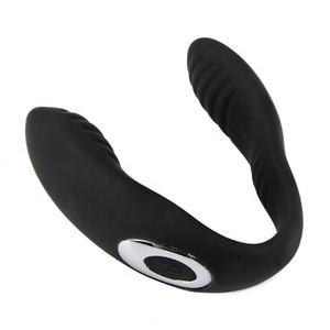 Vibrador de Silicona en Forma de <span class=keywords><strong>U</strong></span> Recargable, Vibrador de Clítoris y Vagina para Parejas, Juguetes Sexuales para Mujeres - Product Image 1