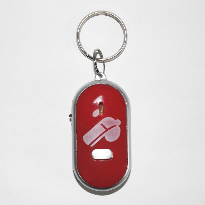 Smart Key Finder Anti-Lost Whistle Sensor Keychain Tracker LED Whistle ...