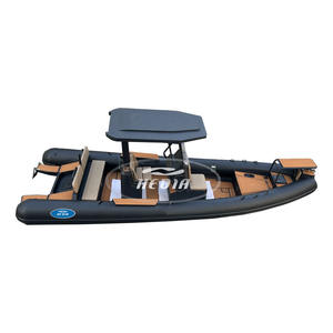 Bateaux <span class=keywords><strong>semi</strong></span>-rigides Hedia High Speed 700 23 pieds en aluminium à double coque Orca/Hypalon/PVC, bateau gonflable de 7 <span class=keywords><strong>m</strong></span> - Product Image 3