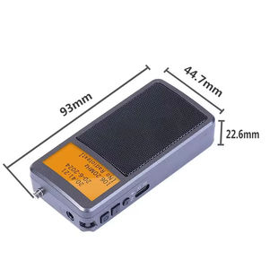 HRD-205 Radio stéréo multifonction à double canal ABS, signal FM en signal BT 5.0, récepteur radio pour casque BT - Product Image 2