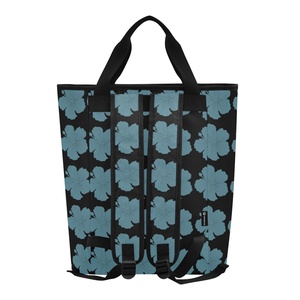 Hawaiian Blue Hibiscus Design Cans Delivery Food Waterproof Portable Insulated Picnic Lunch Bag Cooler Bag Backpack with Logo - Product Image 2