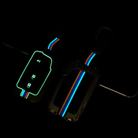 Nouvel Étui Coque de Clé de Voiture en Alliage de Zinc pour Clé Auto BYD 3 Boutons