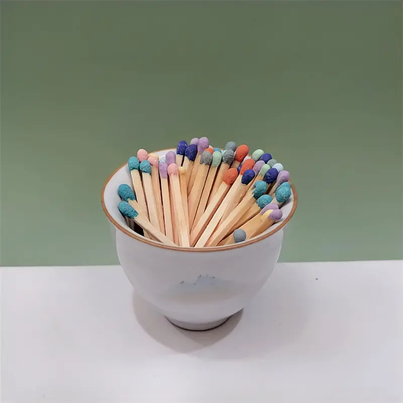 Spot Wholesale Household Hotel Bulk Long Matches Multi Color Formulation Multi Specification Colored Scented Candle Matches