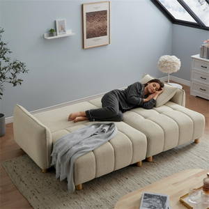 Sofá Cama Moderno de Tamaño Completo, Sofá Cama Convertible Tipo Futón para Sala de Estar, Venta al Por Mayor - Product Image 2