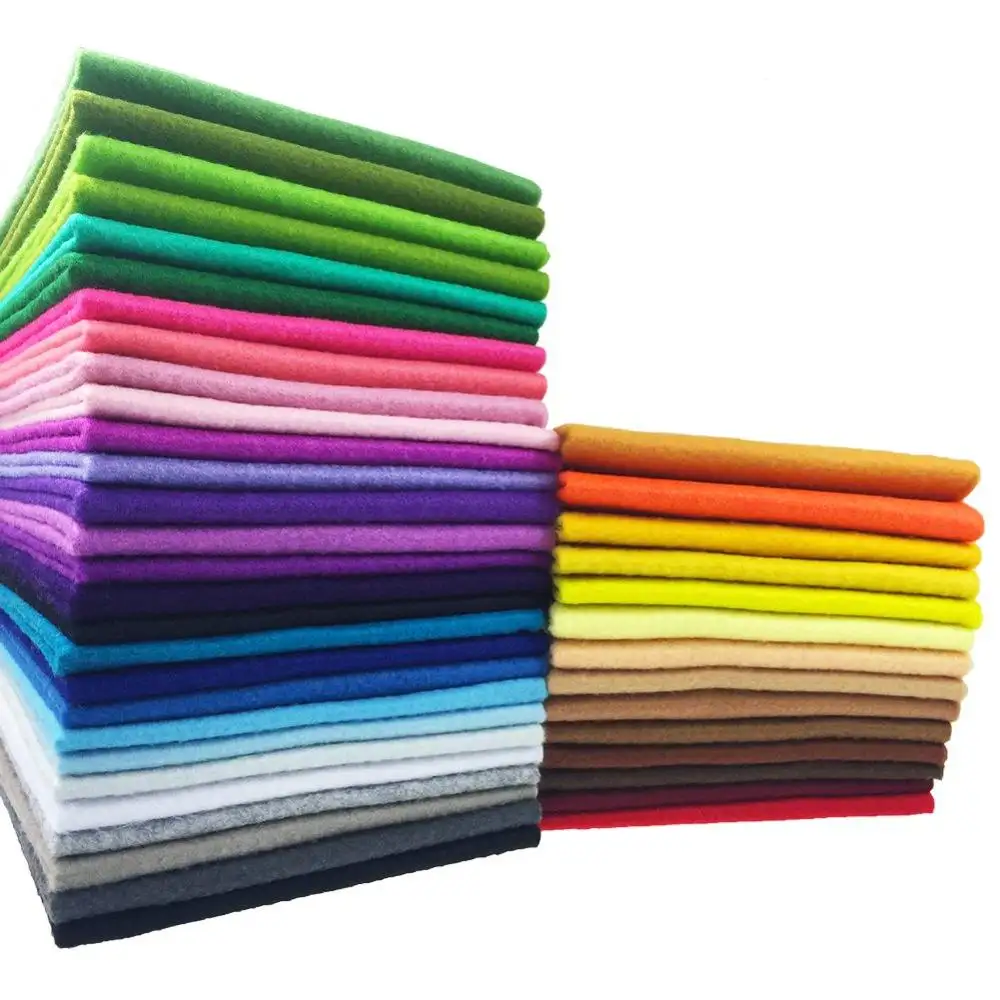 super thick Non woven Fabric soft acrylic DIY craft felt sheets for embroidery