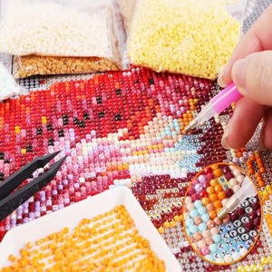 SONGWOOART Kit Pittura Diamante 5D Fai-da-Te, Dipinto di Paperino Cartoon, Decorazione Casa, Immagine <span class=keywords><strong>Anime</strong></span> Stampata con Strass - Product Image 4