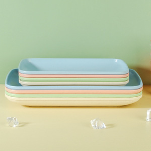 High Quality <strong>Custom</strong> Melamine Plastic <strong>Serving</strong> <strong>Tray</strong> Modern Design Bulk Food <strong>Serving</strong> <strong>Tray</strong> for Cafeteria Low Price with MOQ 100pcs - Product Image 3