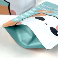 Emballage personnalisé pour friandises pour animaux de compagnie, emballage alimentaire pour chiens et chats, texture givrée douce, emballage à fermeture éclair résistant aux odeurs