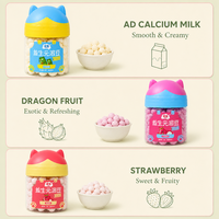 Biscuits gaufrettes aux fruits Aimo - fondants dans la bouche - 14 grammes par paquet - emballage en boîte prêt à consommer - biscuits gaufrettes