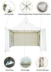 FEAMONT-Tienda de campaña pagoda transparente 4x4, paredes de PVC <span class=keywords><strong>para</strong></span> exterior, cafetería, restaurante, terraza y decoración de fiesta en la piscina de lujo - Product Image 3