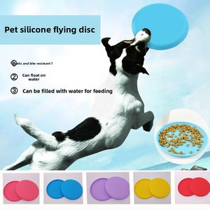 Frisbee de Silicona Multifuncional para <span class=keywords><strong>Perros</strong></span>, Resistente <span class=keywords><strong>a</strong></span> Mordidas, Flotante, Juguete Interactivo para Mascotas, para Entrenamiento y Alimentación, Suministros para Mascotas al por Mayor - Product Image 2