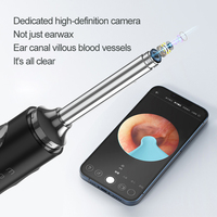 Mini caméra endoscopique sans fil HD, outil de nettoyage visuel pour les oreilles, cuillère à cire, en plastique et silicone, pour le nettoyage des oreilles des enfants