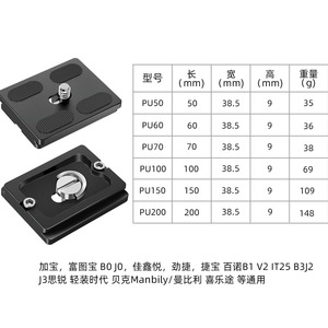 Bexin Cnc Aluminum Alloy Camera Quick Release Plate For <b>Tripod</b> With Speed Lock Portable Design For Digital Camera - Product Image 4