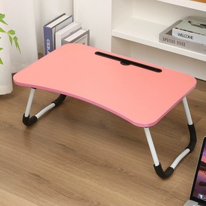 Gấp bàn nhỏ với ngăn kéo giữ cốc giường gỗ máy tính xách tay Nghiên Cứu Văn phòng bàn ăn chống trượt bàn giường cho nhà - Product Image 6