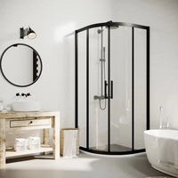 Barre de support en verre pour porte de douche sans cadre à tige réglable, prix direct usine, pour salle de bain