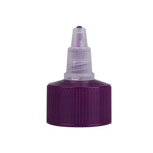 Hot Selling 28/410 Colorful Long Nozzle Dropper Cap Gel Water Cover Plastic Twist Top Cap Bottle Twist Cap