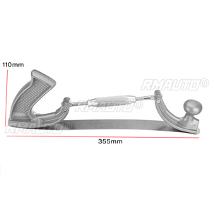 Lima de acero de 14 pulgadas con dientes fresados y curvos, tamaño S/M, con marco ajustable, para pulido de carrocerías y paneles metálicos, con soporte para lima - Product Image 5