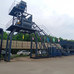 Planta de Producción de Cemento y Concreto Automática de Alta Calidad, 180m³/H, Planta Mezcladora de Concreto de 4 Tolvas para Cimentaciones - Product Image 1