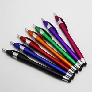 Custom Logo 1.0Mm Metal Ballpoint 2-In-1 Multifunctional Touch Screen Promotional Pen With Black/Blue Ink - Product Image 1